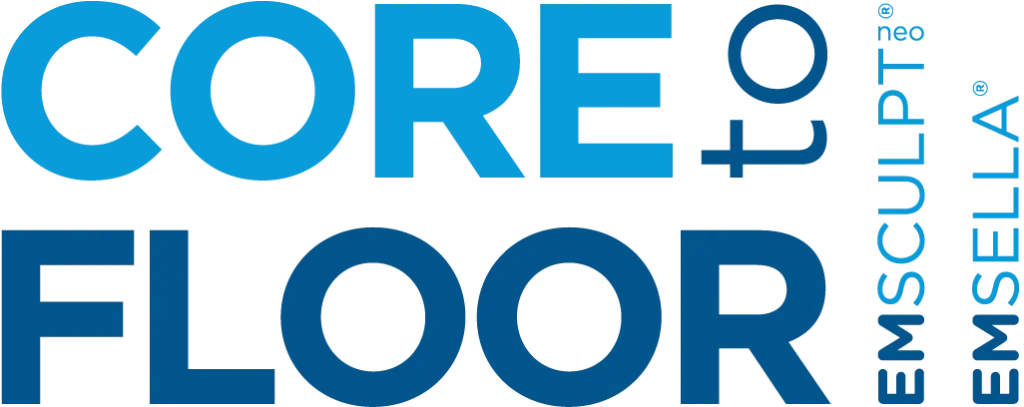 Core to Floor logo for Emsculpt NEO and EMSELLA treatments.