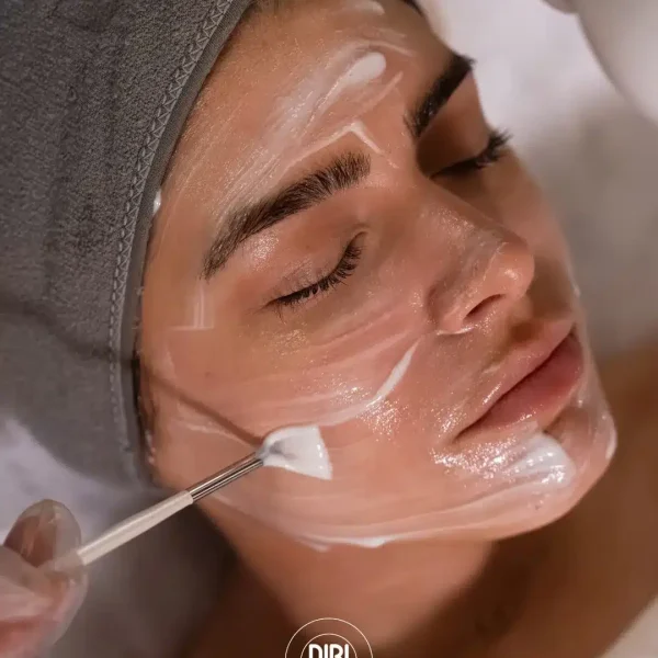 DIBI Milano facial mask applied to refresh dull winter skin